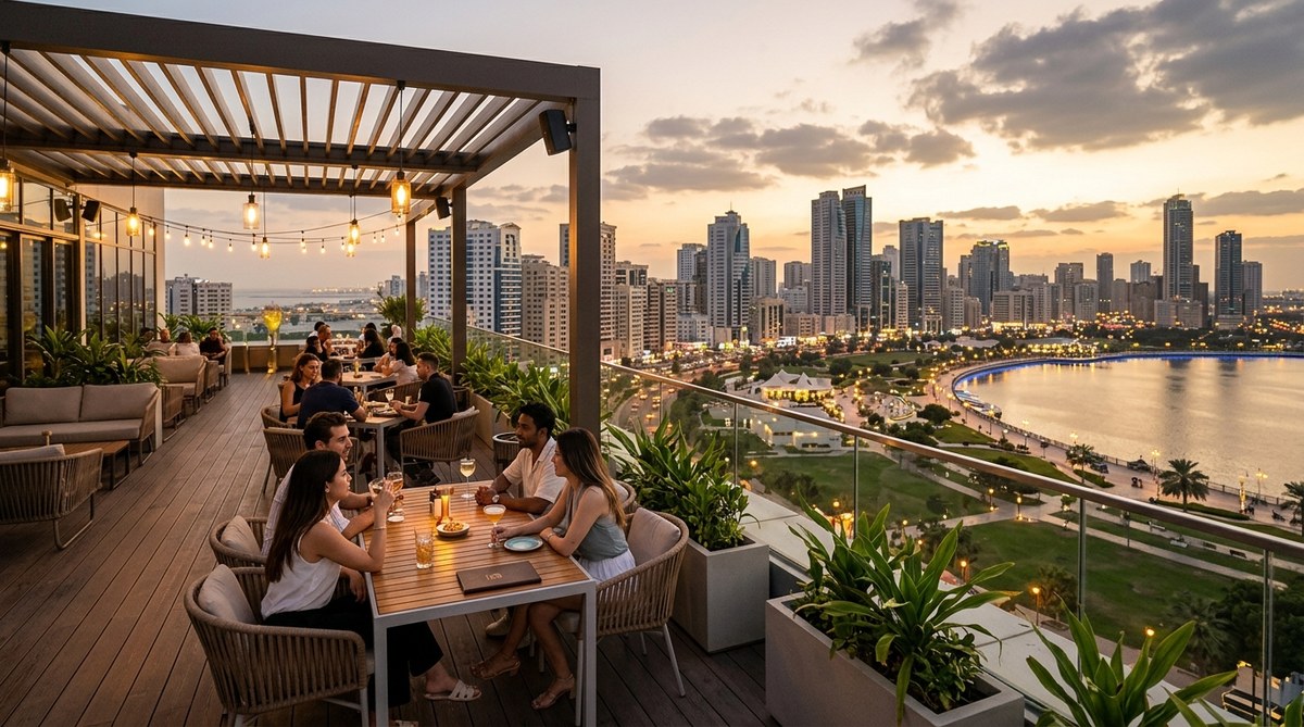 7 Best Rooftop Cafés in Sharjah with Stunning City Views